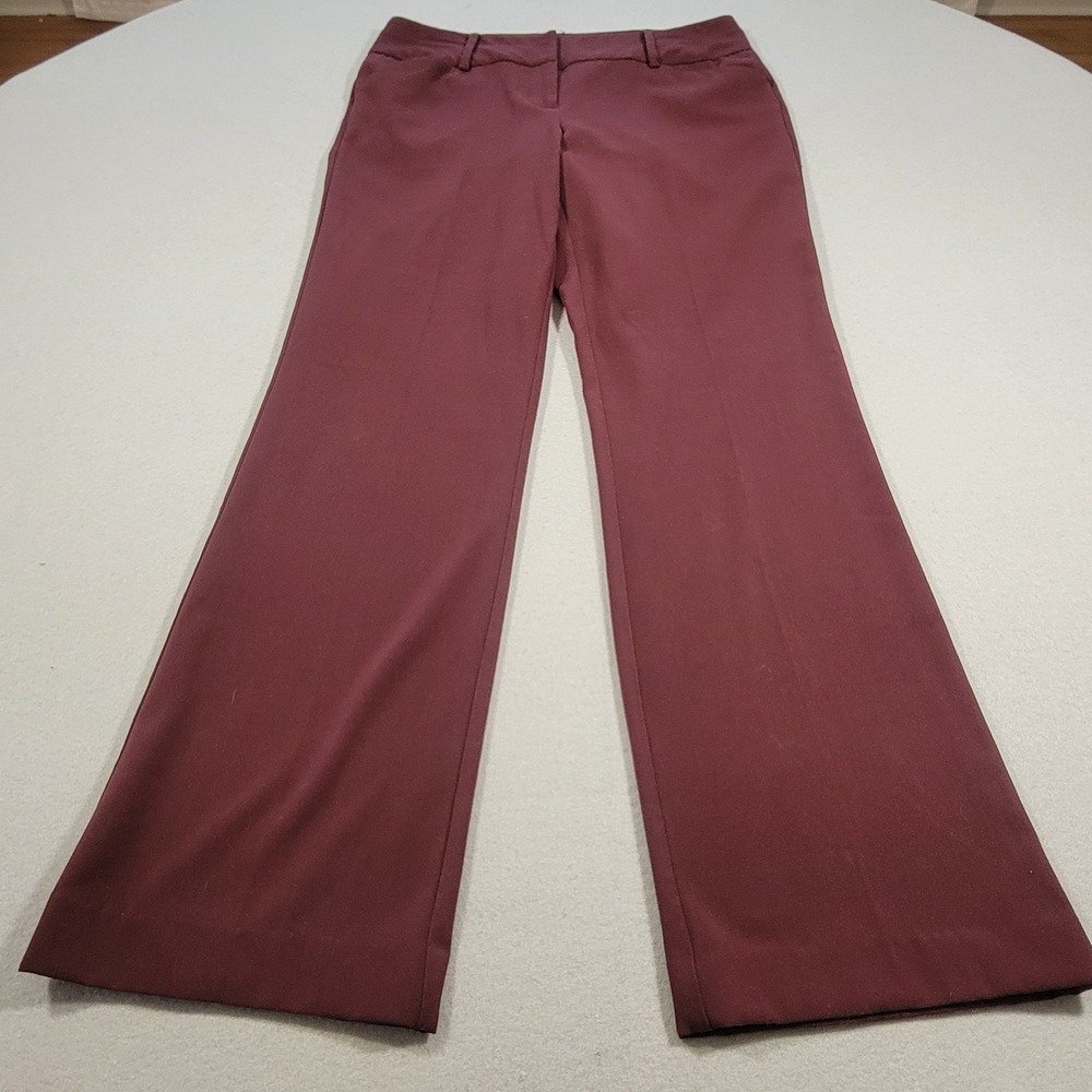 New York & Company Burgundy Boot Cut Pants